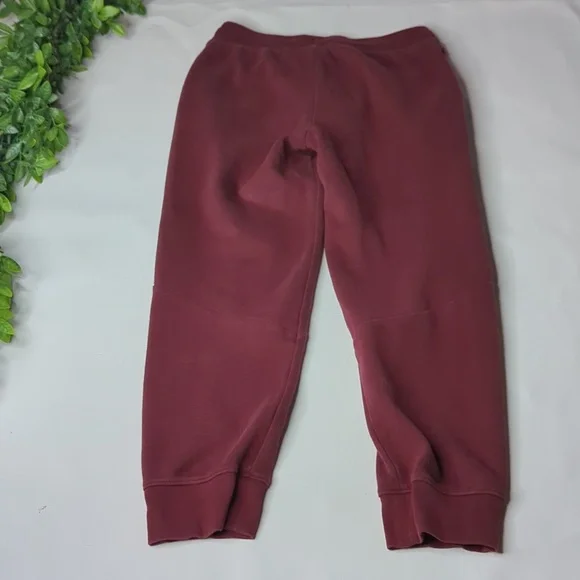 Athletic works cozy joggers sweats boys 10-12 maroon - Picture 4 of 8